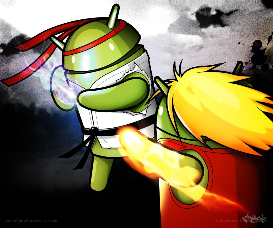 Android warriors in combat