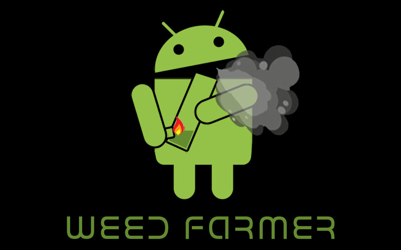Android weed farmer logo