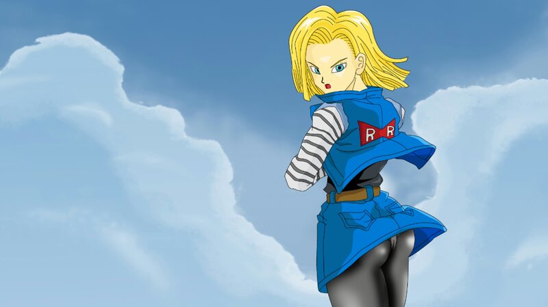 Android Woman in Blue Jacket
