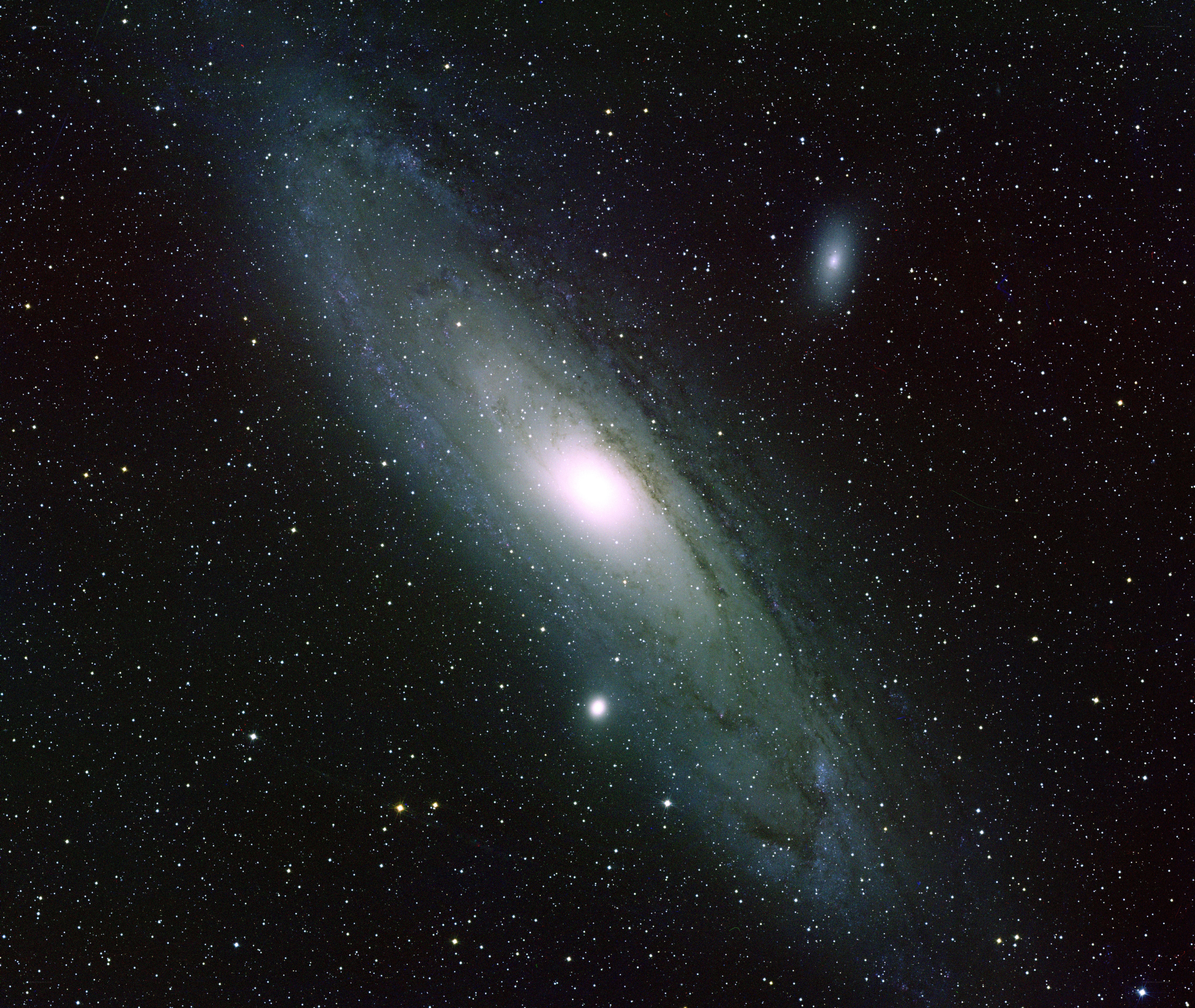 Andromeda Galaxy and stars