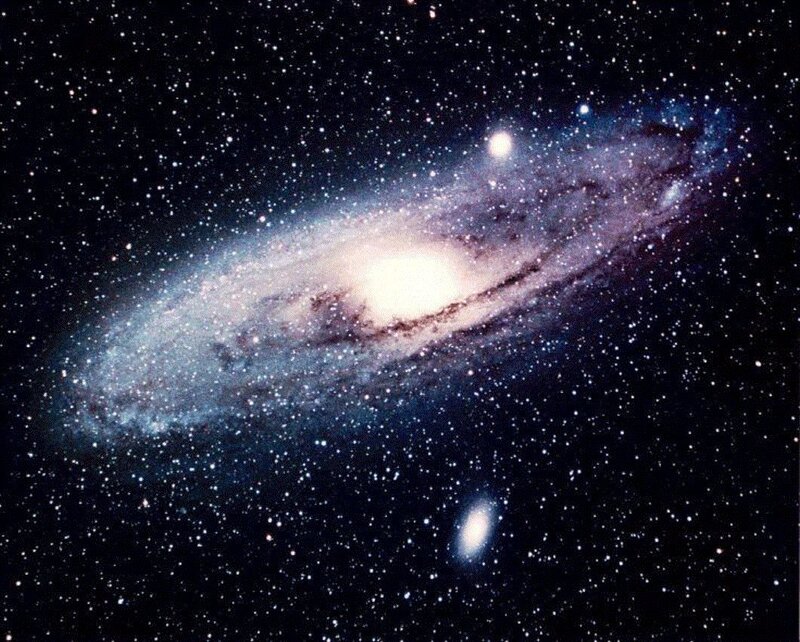 Andromeda Galaxy and stars
