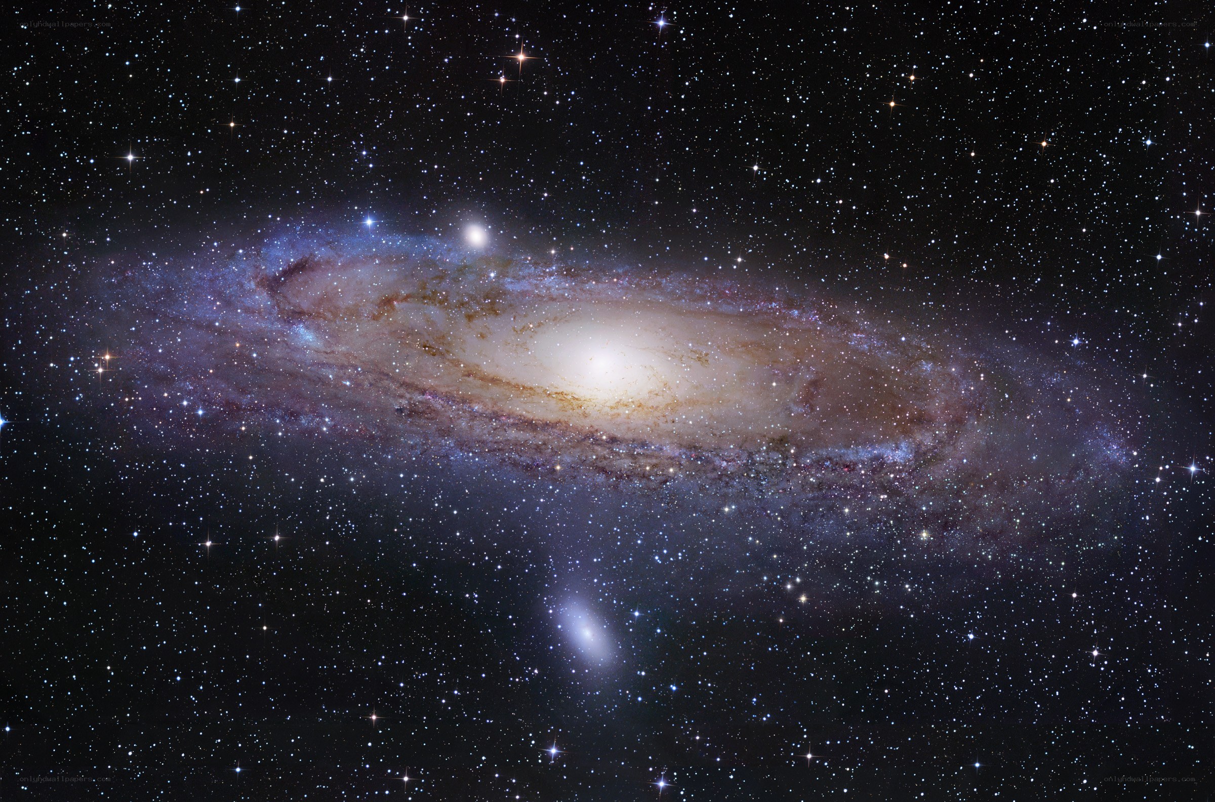 Andromeda Galaxy and stars