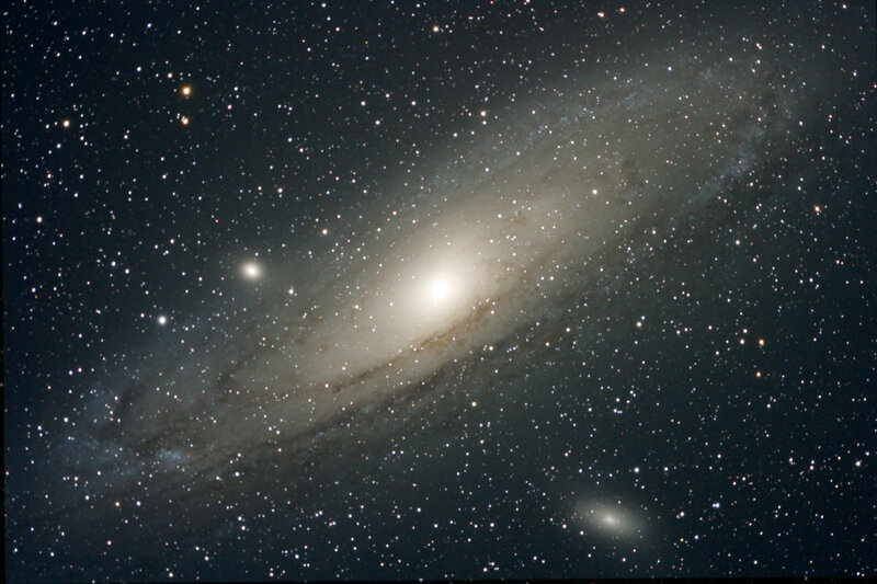 Andromeda Galaxy and stars