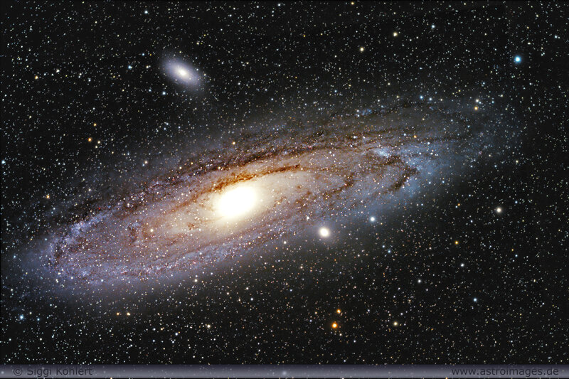 Andromeda Galaxy — Black, Dramatic