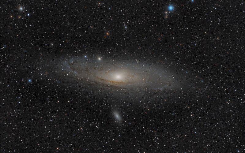 Andromeda Galaxy — Black, Serene, Night, Photograph