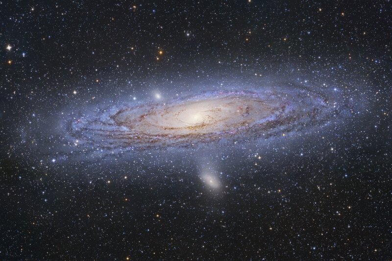 Andromeda Galaxy — Black, Serene