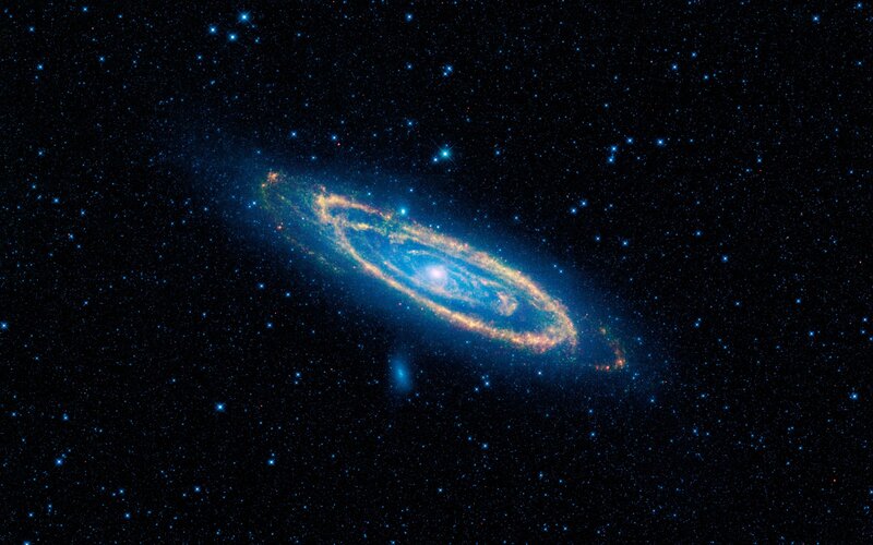 Andromeda Galaxy — Blue, Cosmic