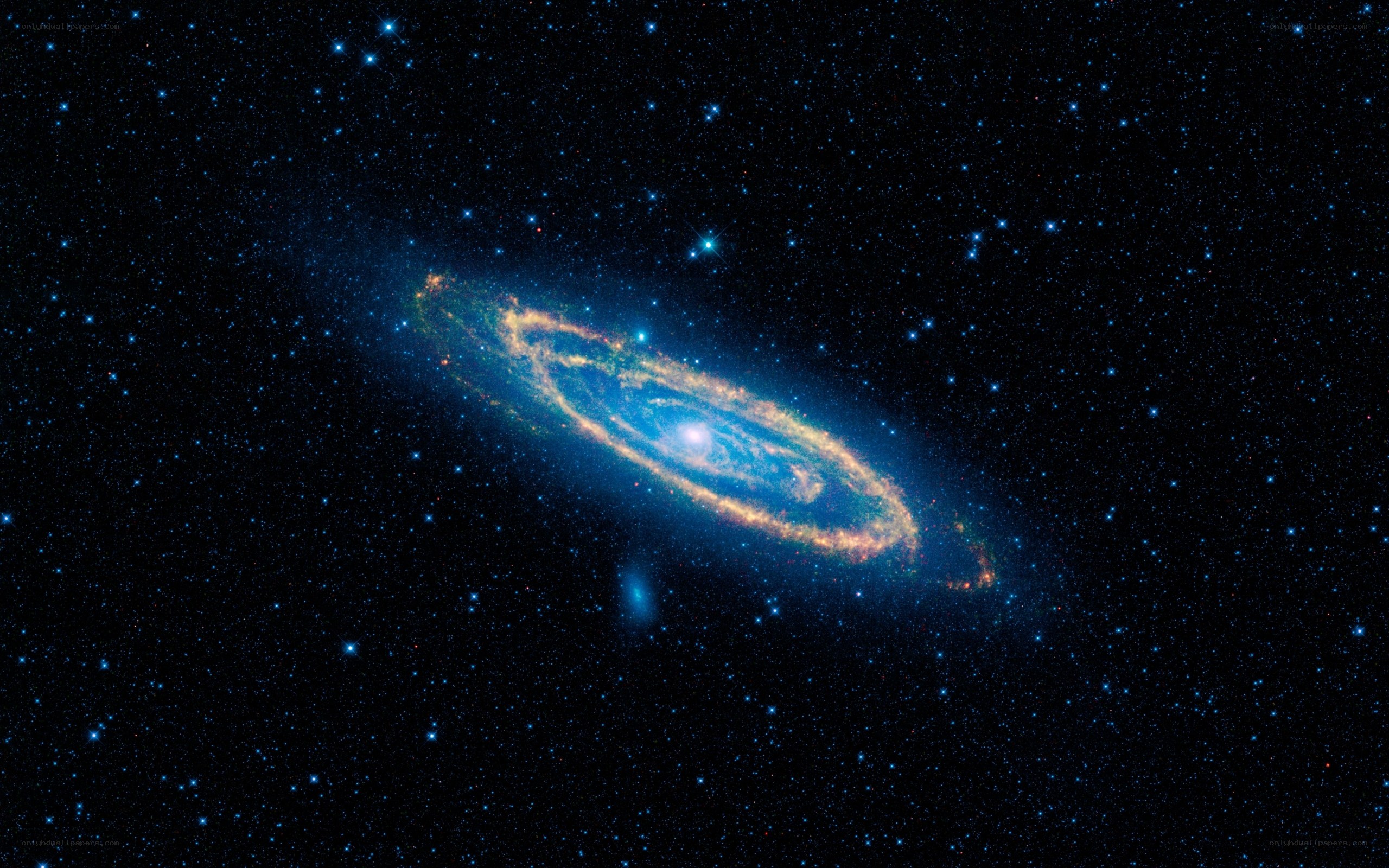 Andromeda Galaxy in deep space
