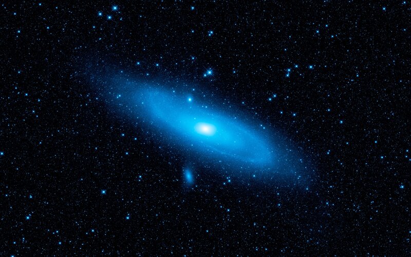 Andromeda Galaxy in deep space