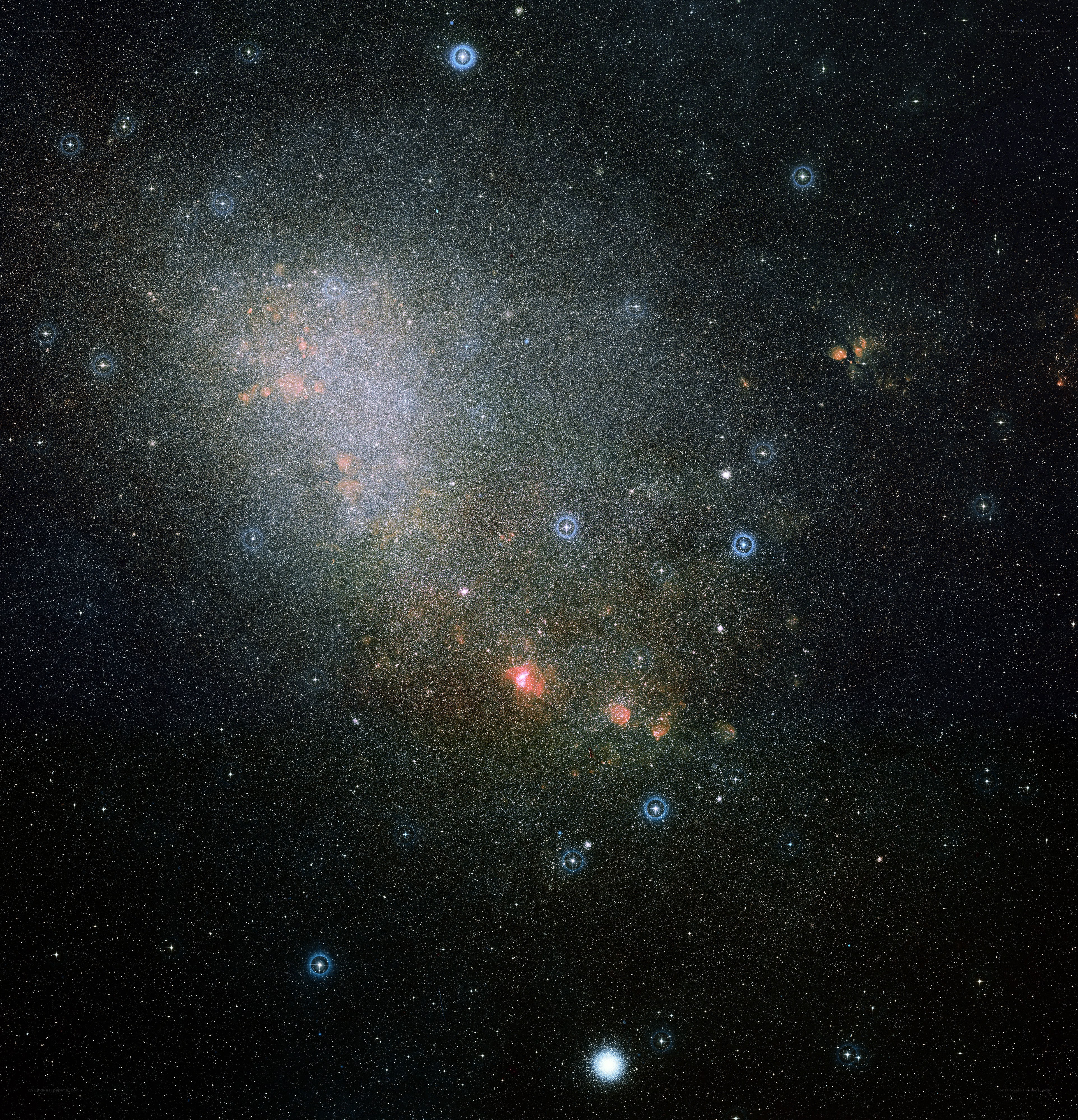 Andromeda Galaxy in deep space