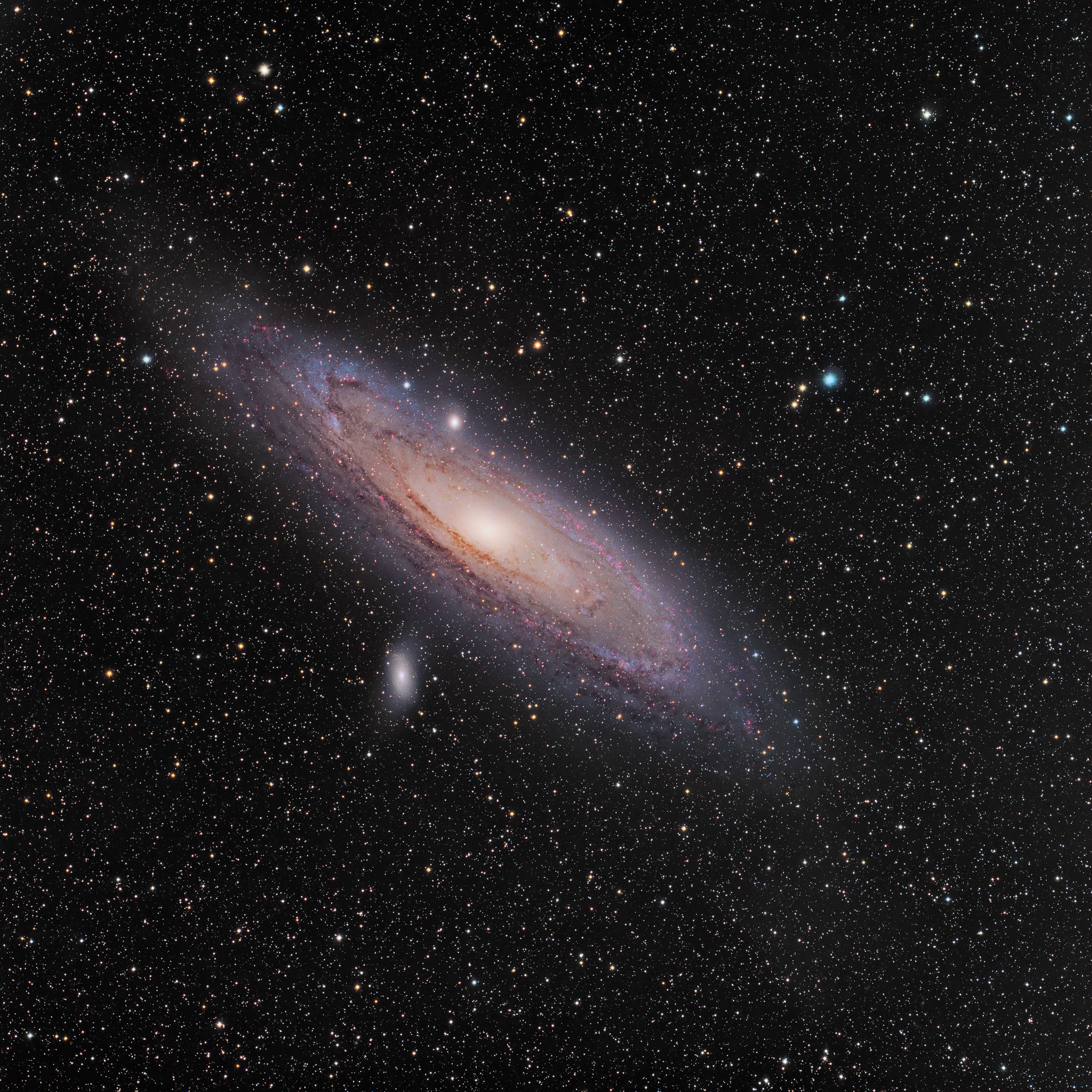 Andromeda Galaxy in deep space