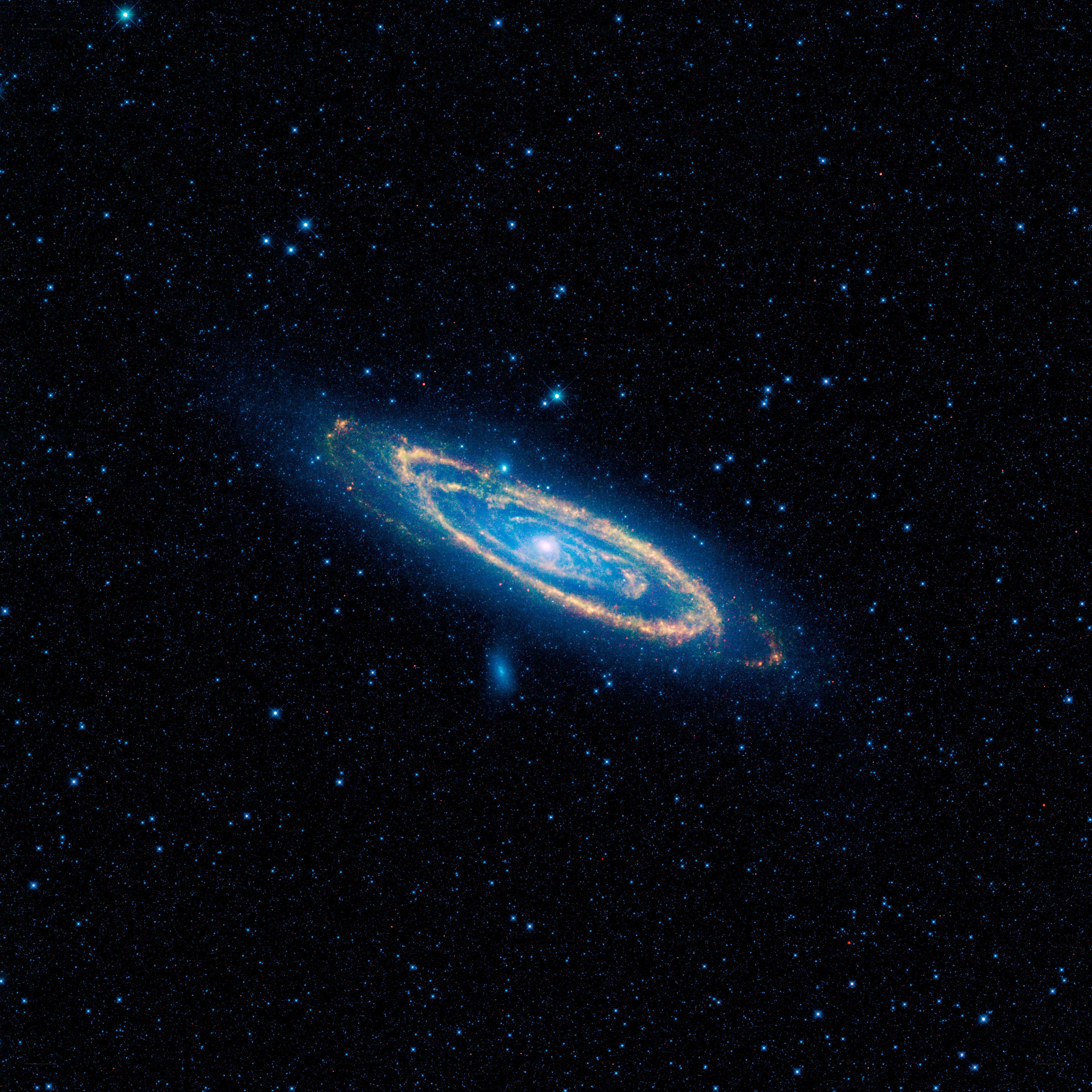 Andromeda Galaxy in deep space