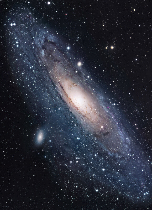 Andromeda Galaxy in deep space