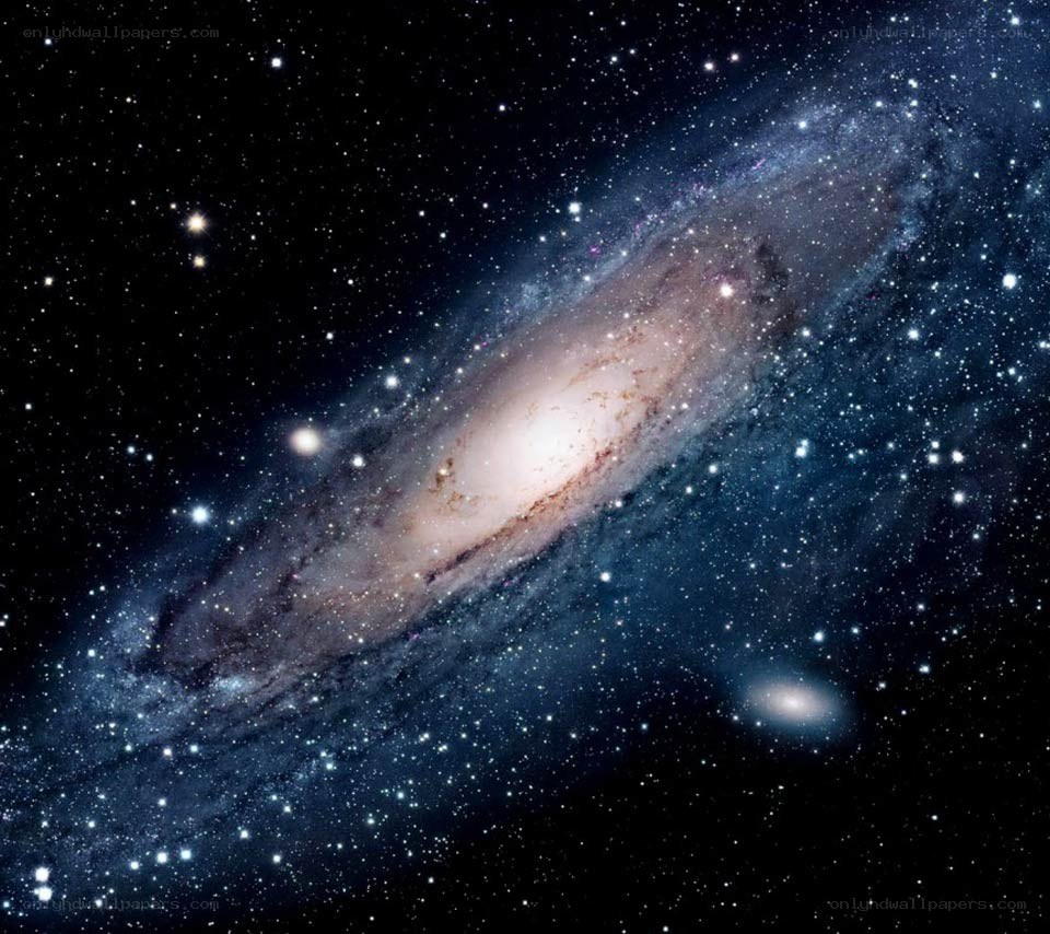 Andromeda Galaxy in deep space