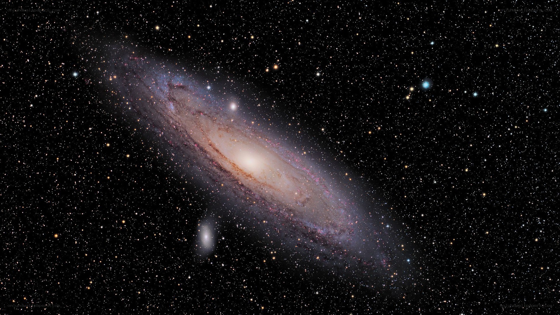 Andromeda Galaxy in deep space