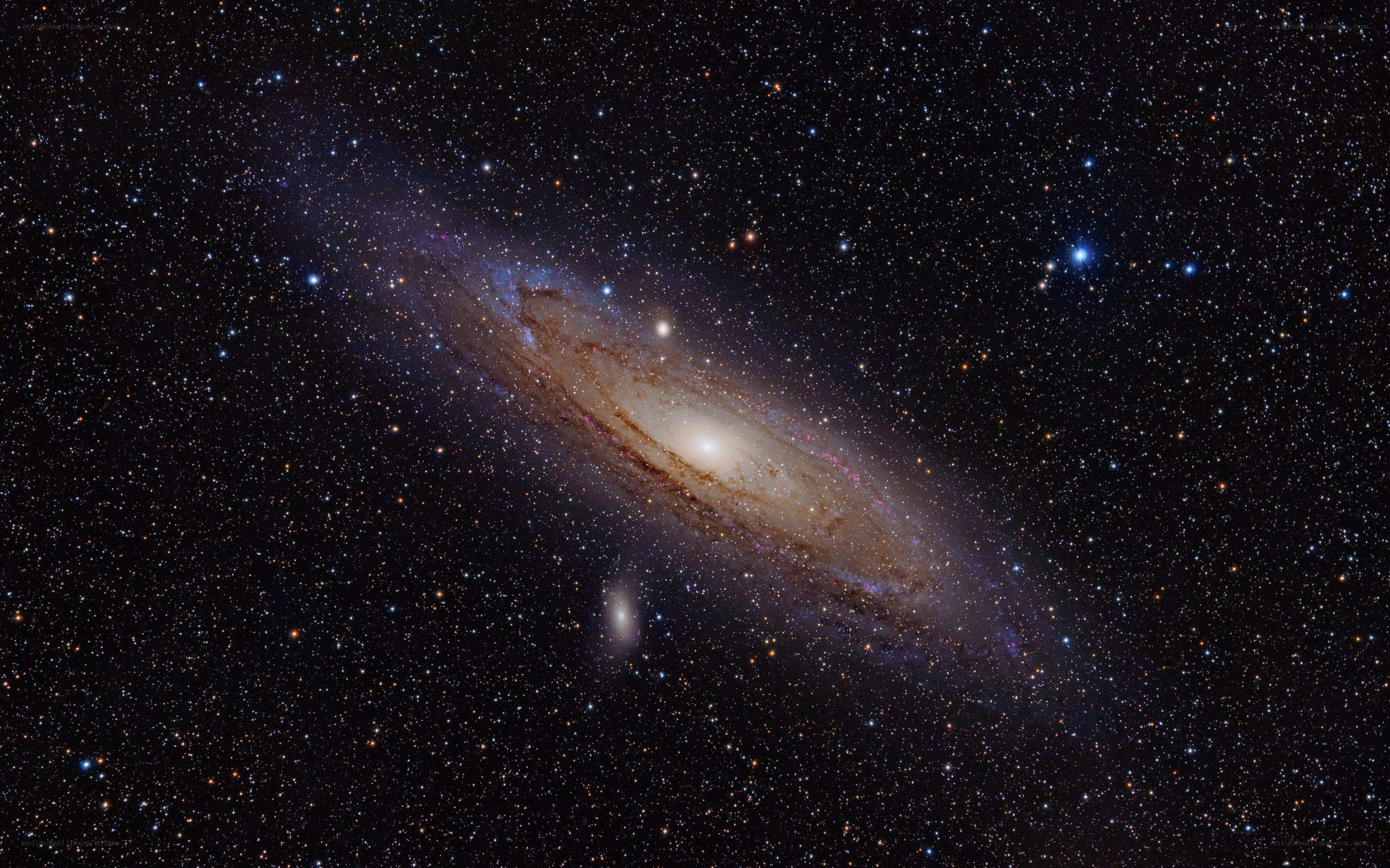 Andromeda Galaxy in deep space