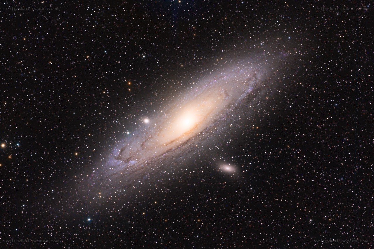 Andromeda Galaxy in deep space