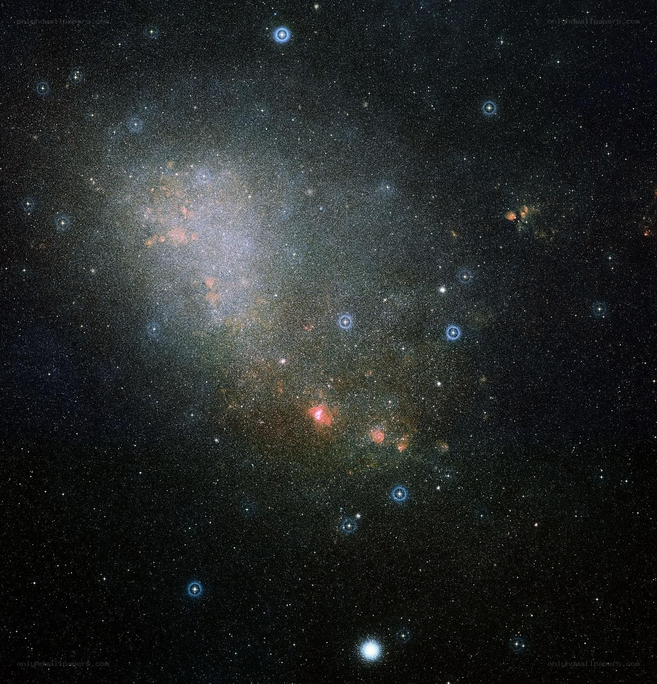 Andromeda Galaxy in deep space