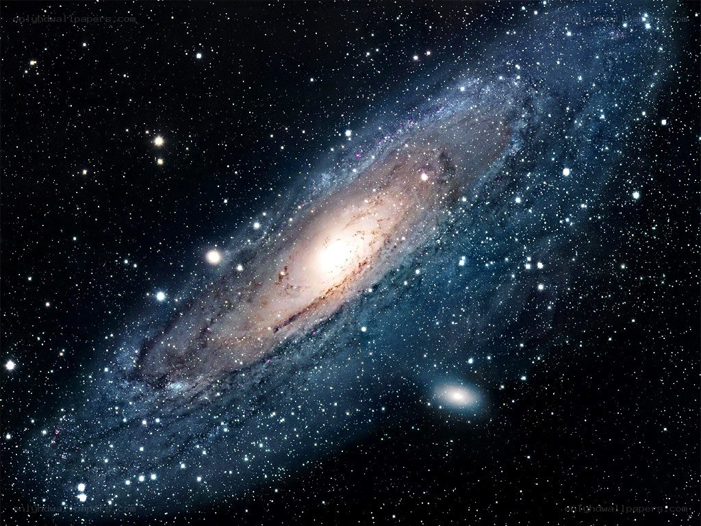 Andromeda Galaxy in deep space