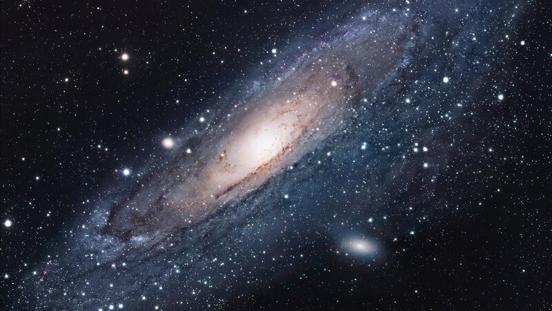 Andromeda Galaxy in deep space