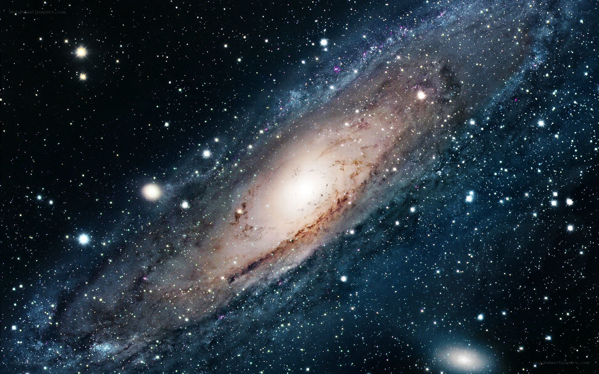 Andromeda Galaxy in deep space