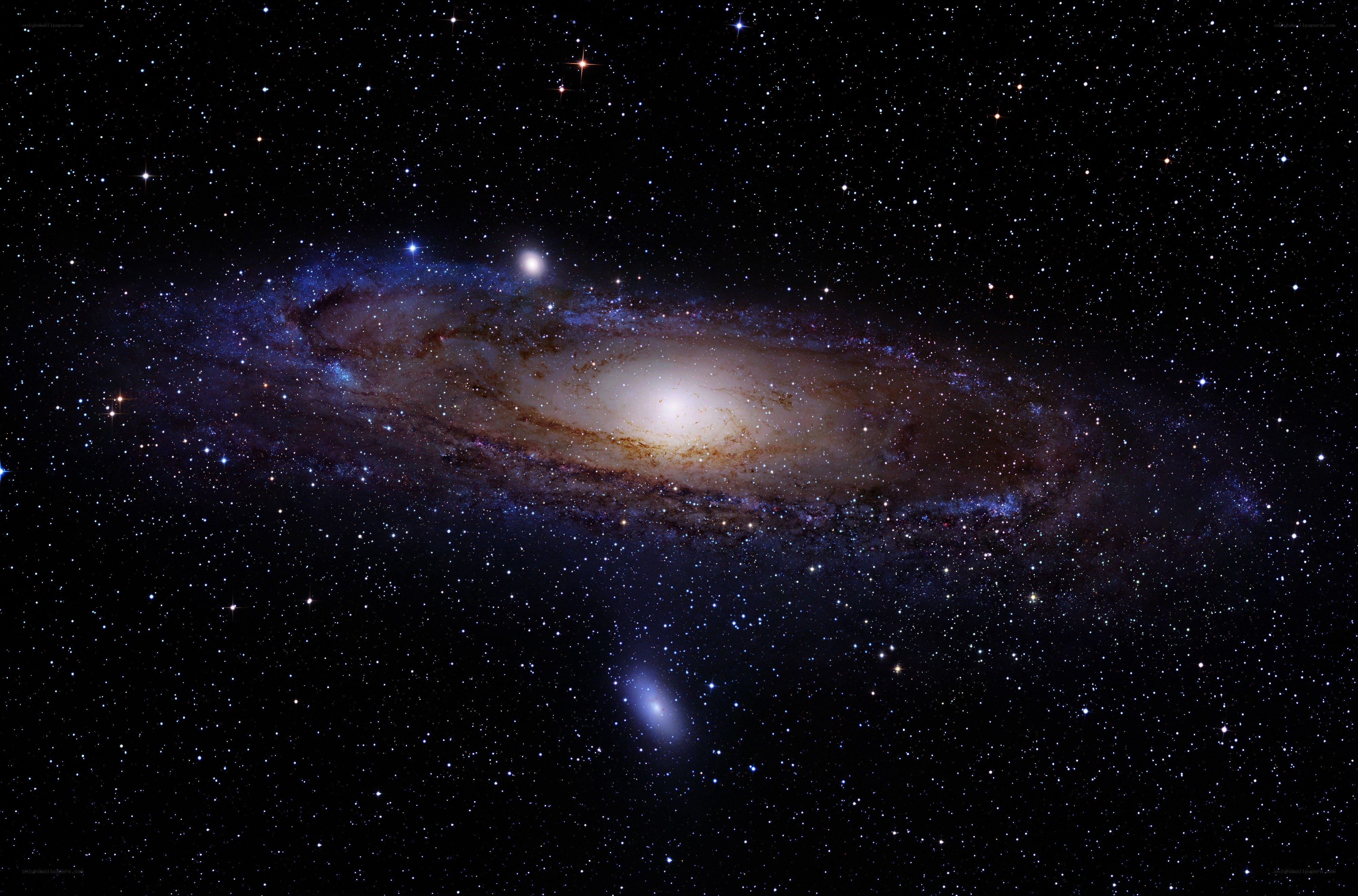 Andromeda Galaxy in deep space