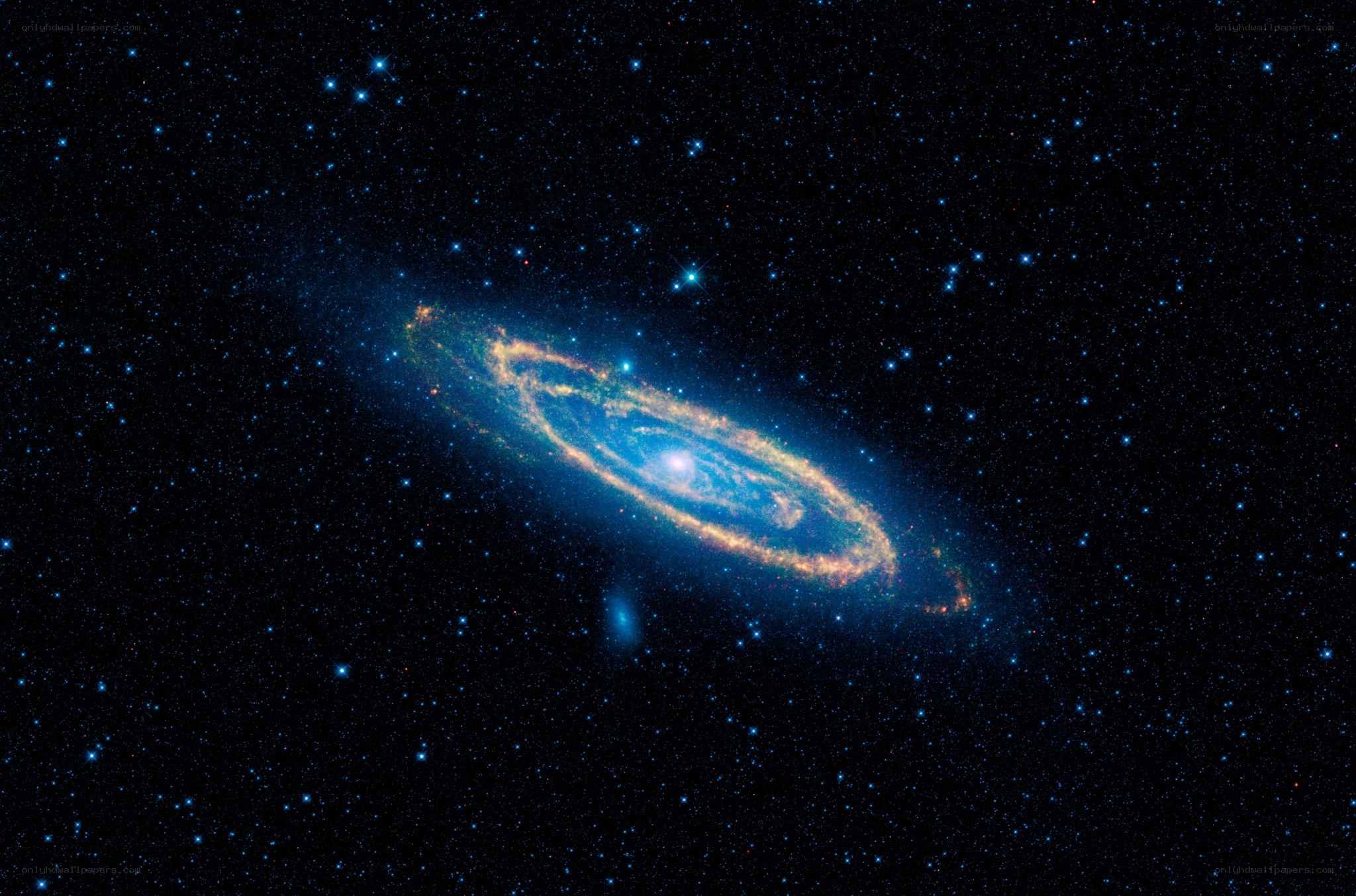 Andromeda Galaxy in deep space