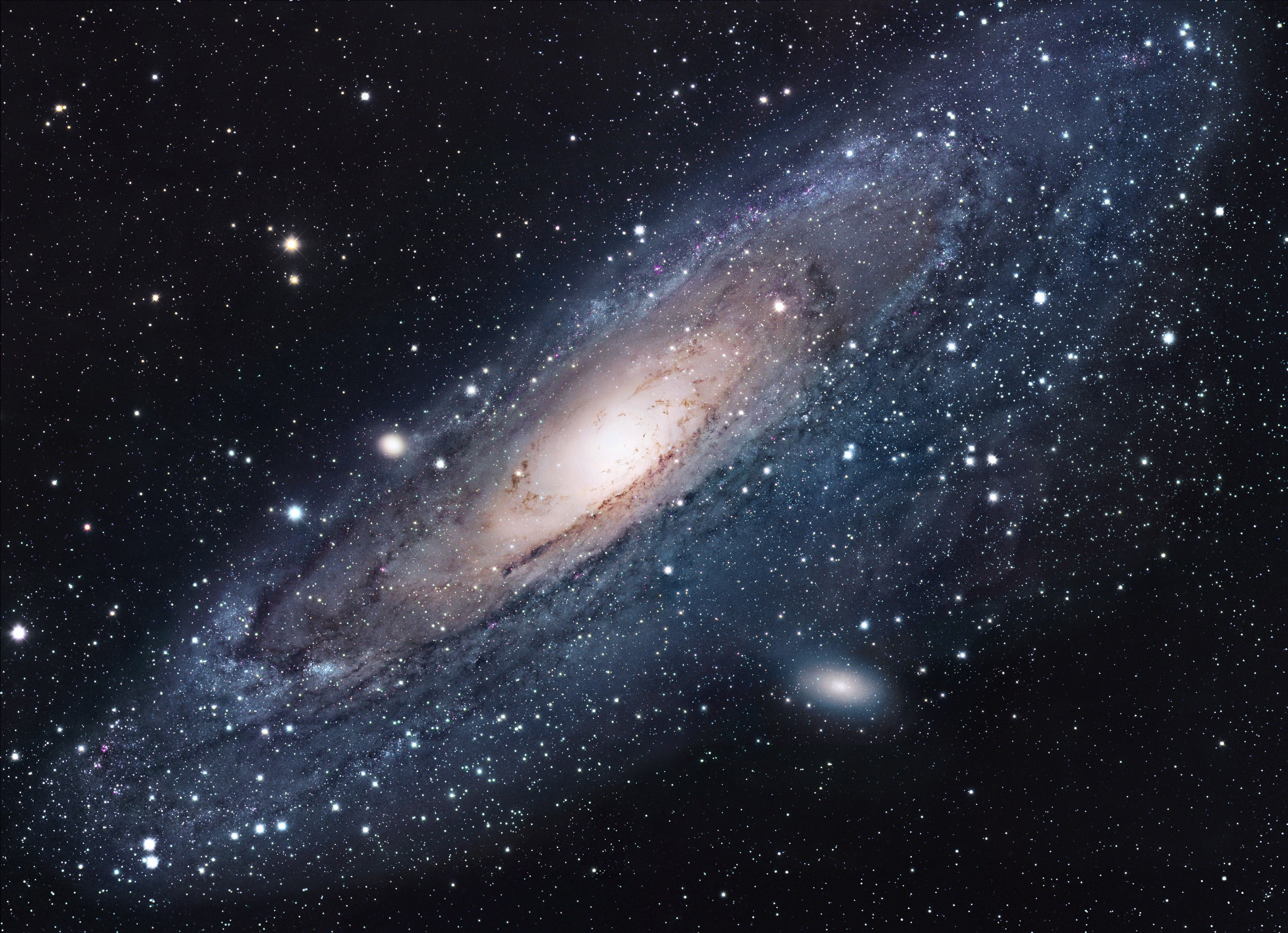 Andromeda Galaxy in deep space