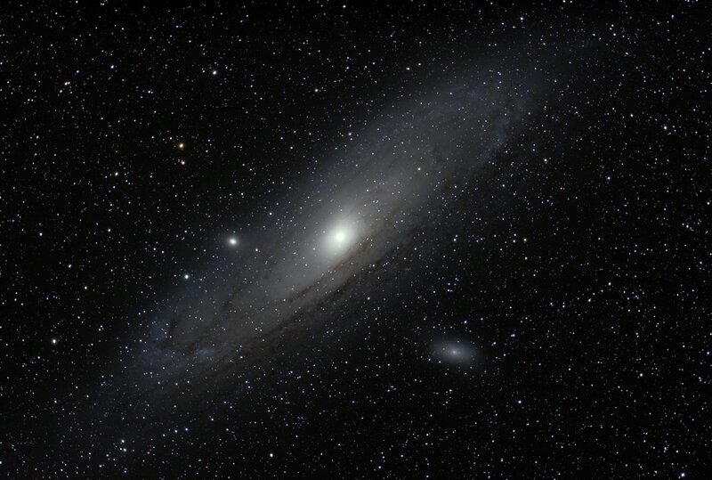 Andromeda Galaxy in deep space