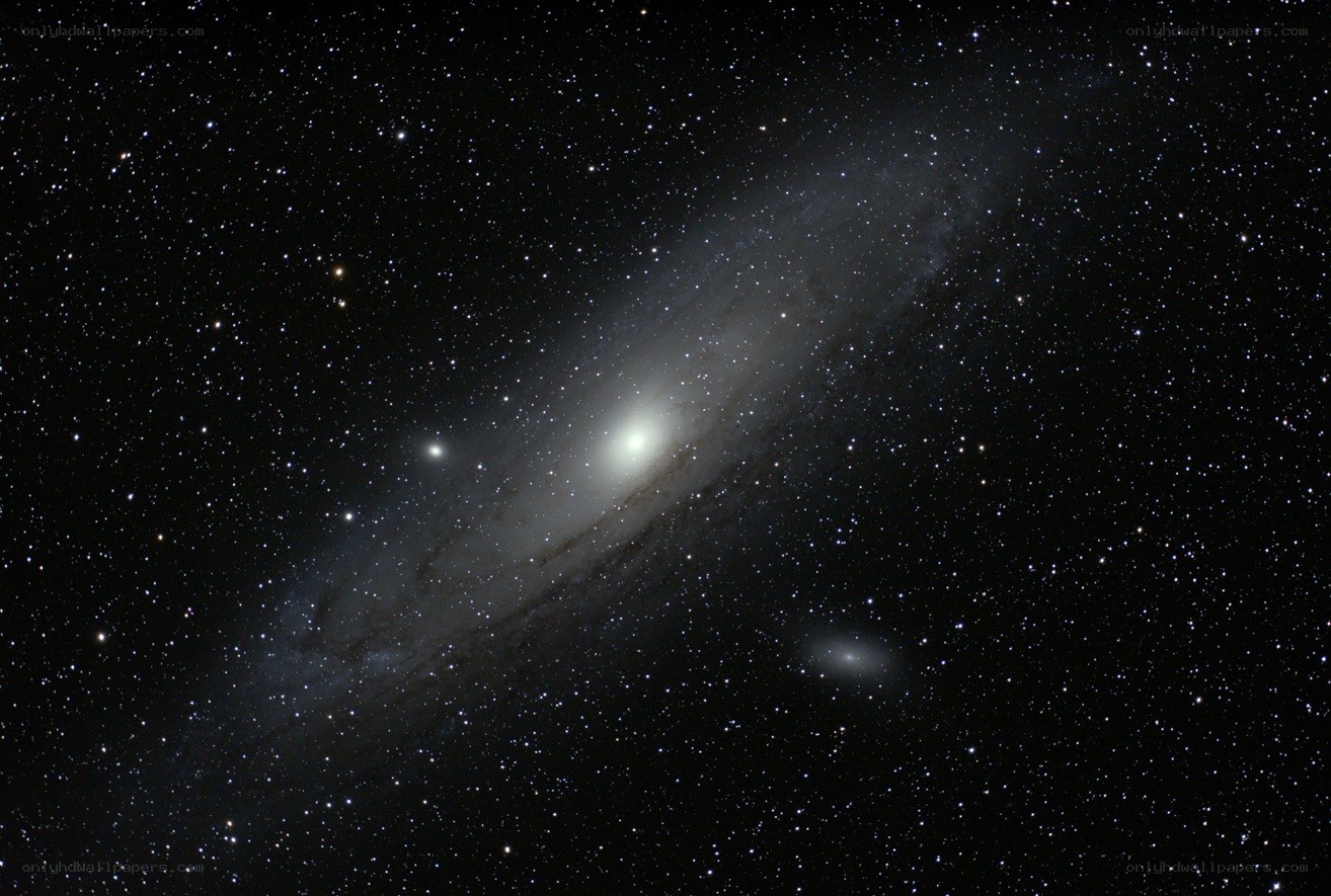 Andromeda Galaxy in deep space