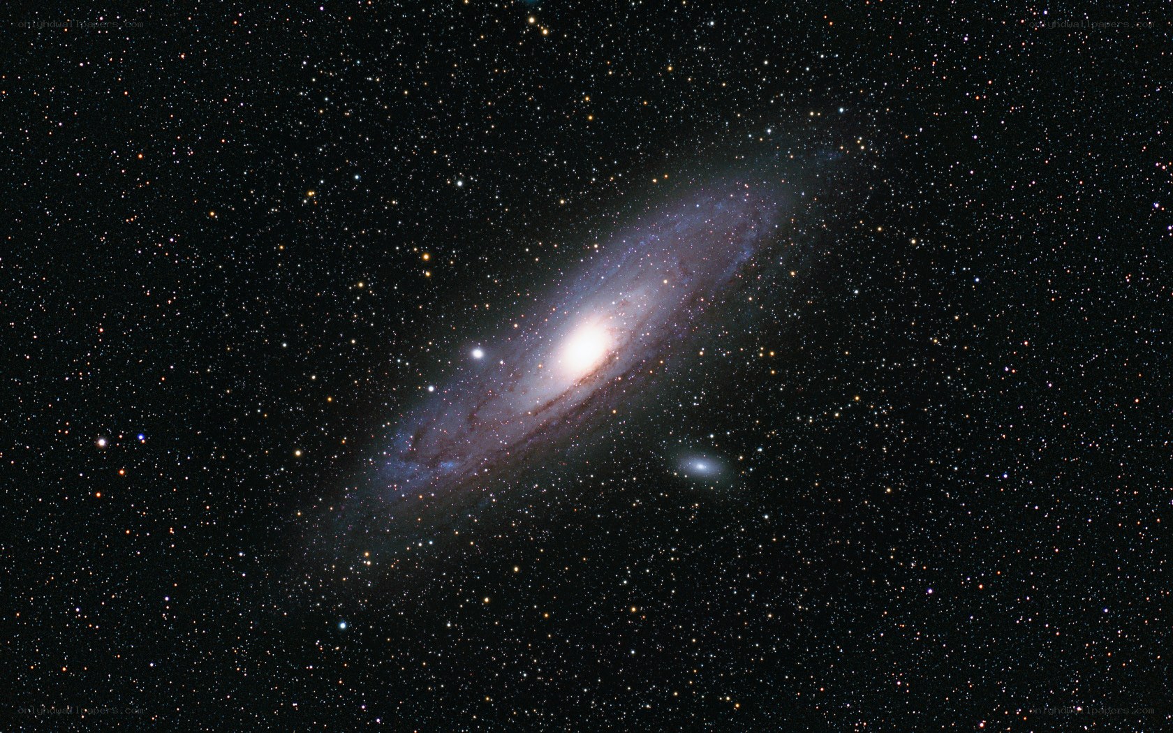 Andromeda Galaxy in deep space