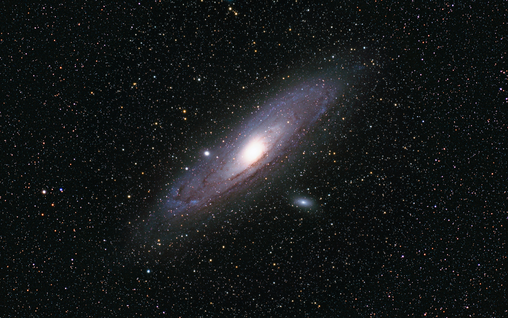 Andromeda Galaxy in deep space