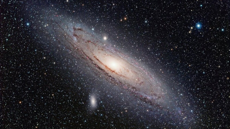 Andromeda Galaxy in space