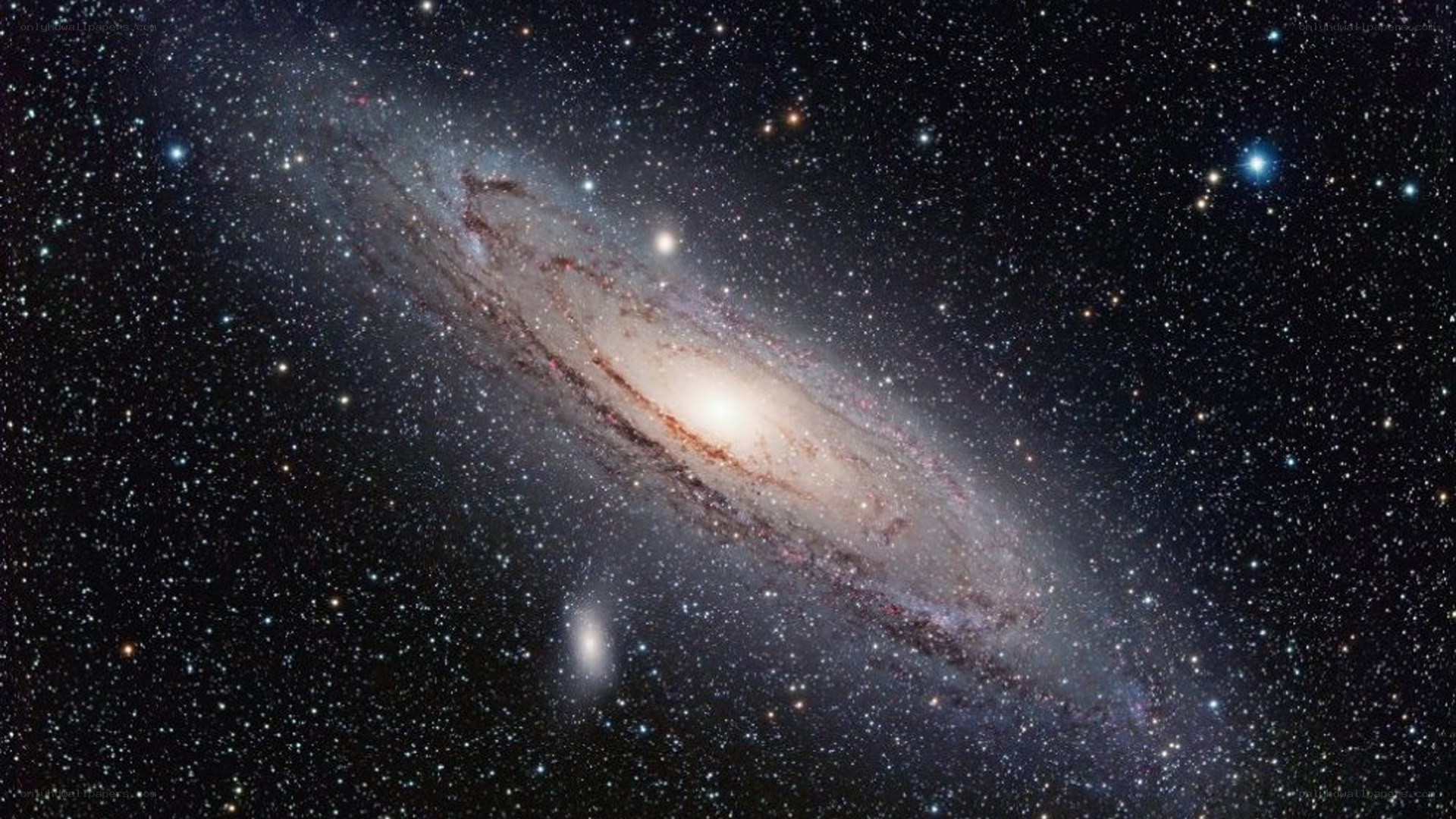 Andromeda Galaxy in space