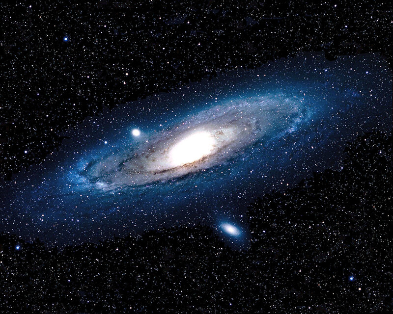 Andromeda Galaxy in space