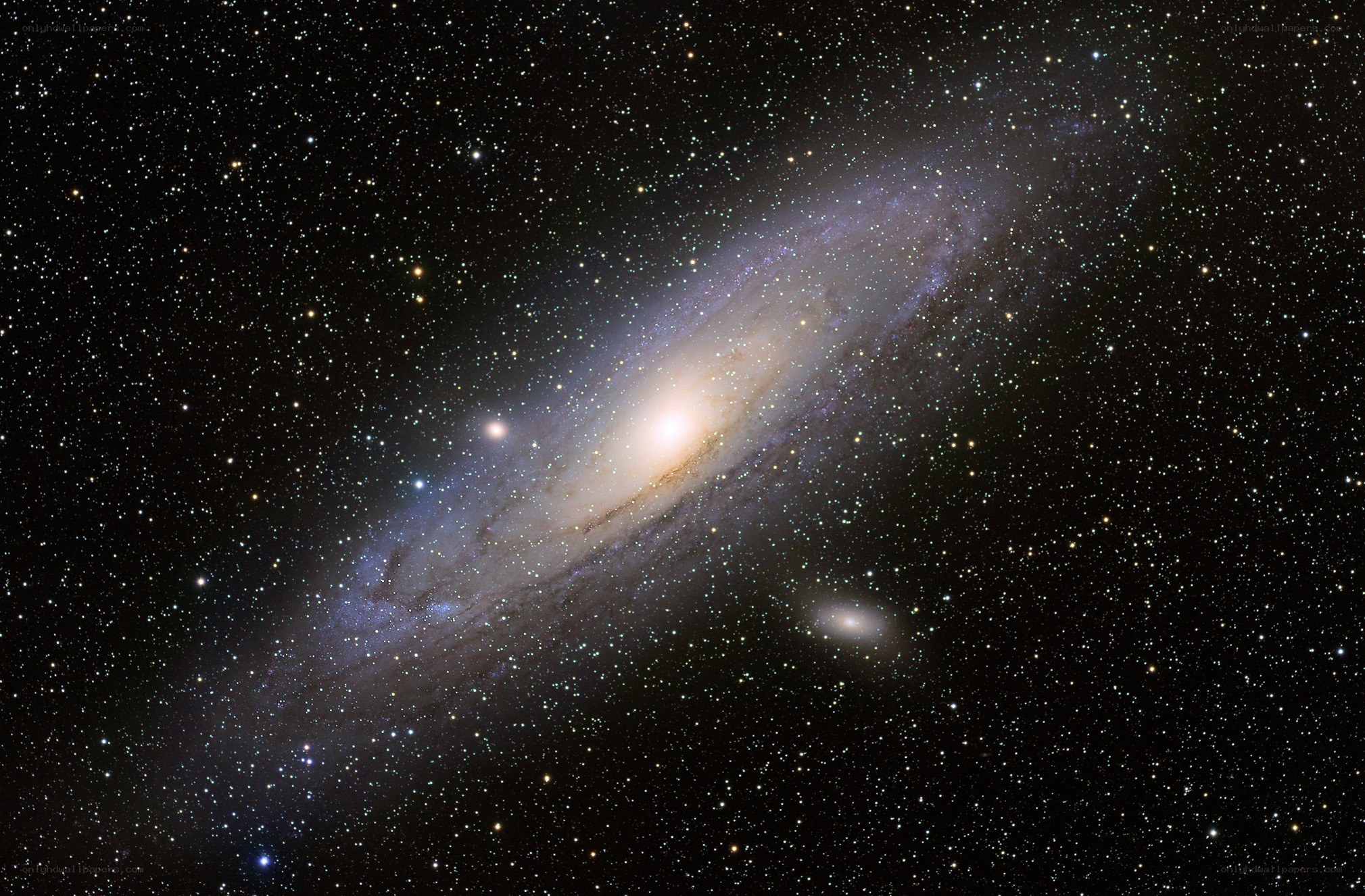 Andromeda Galaxy in space