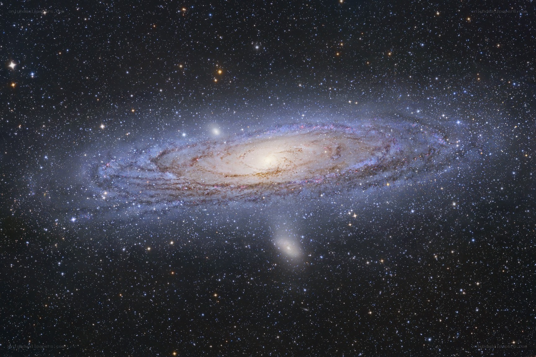 Andromeda Galaxy in space