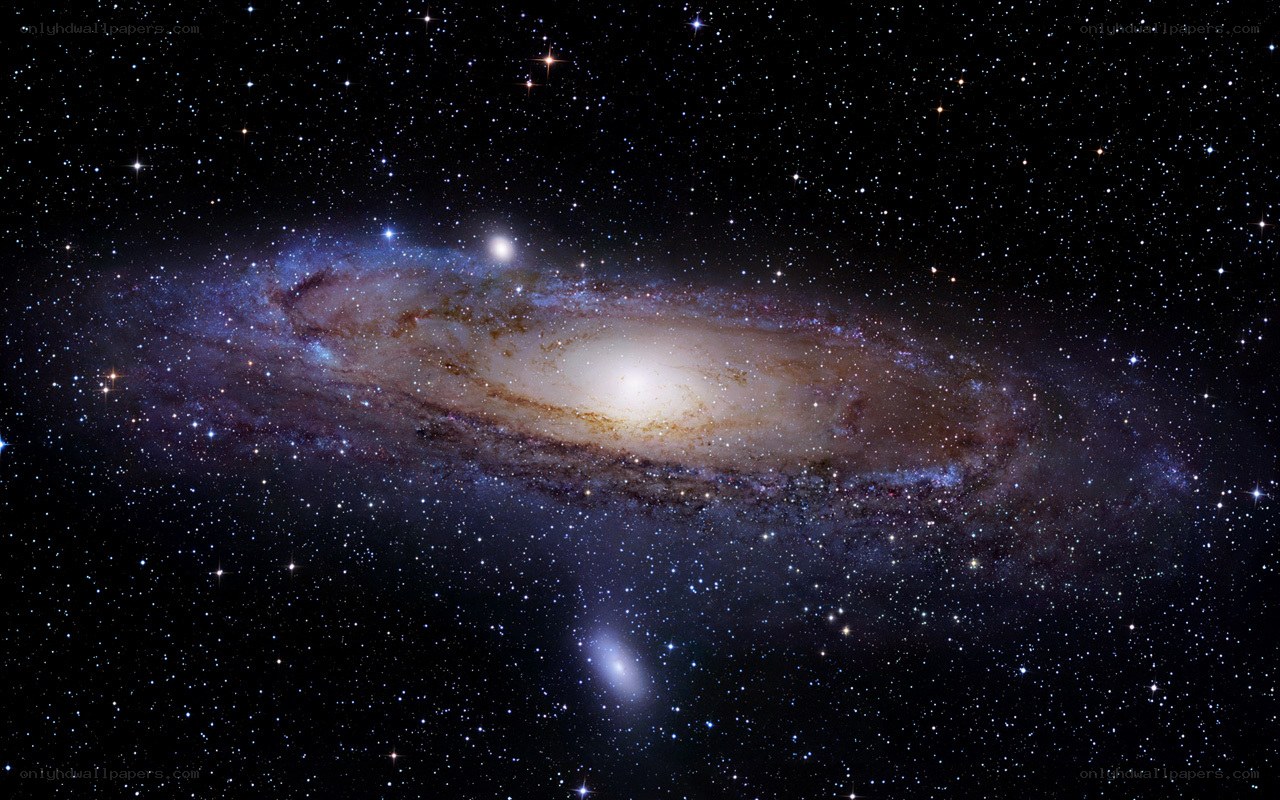 Andromeda Galaxy in space