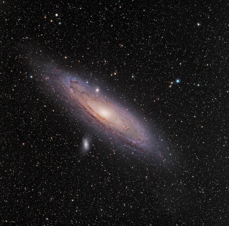 Andromeda Galaxy — Night, White