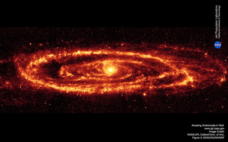 Andromeda Galaxy — Red