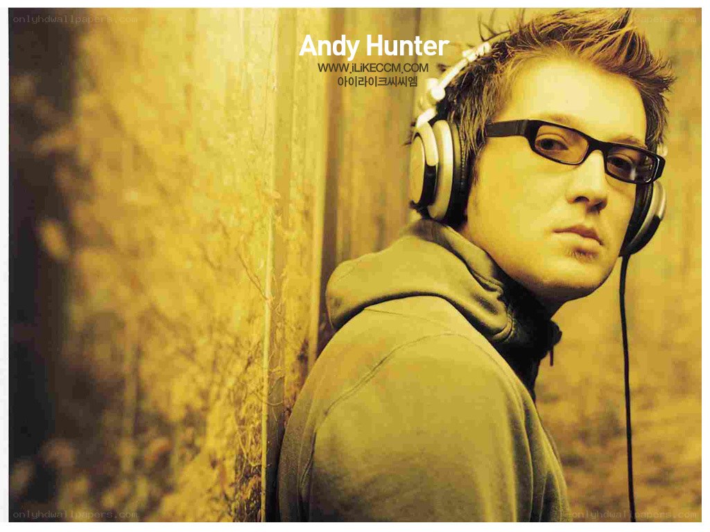 Andy Hunter with headphones