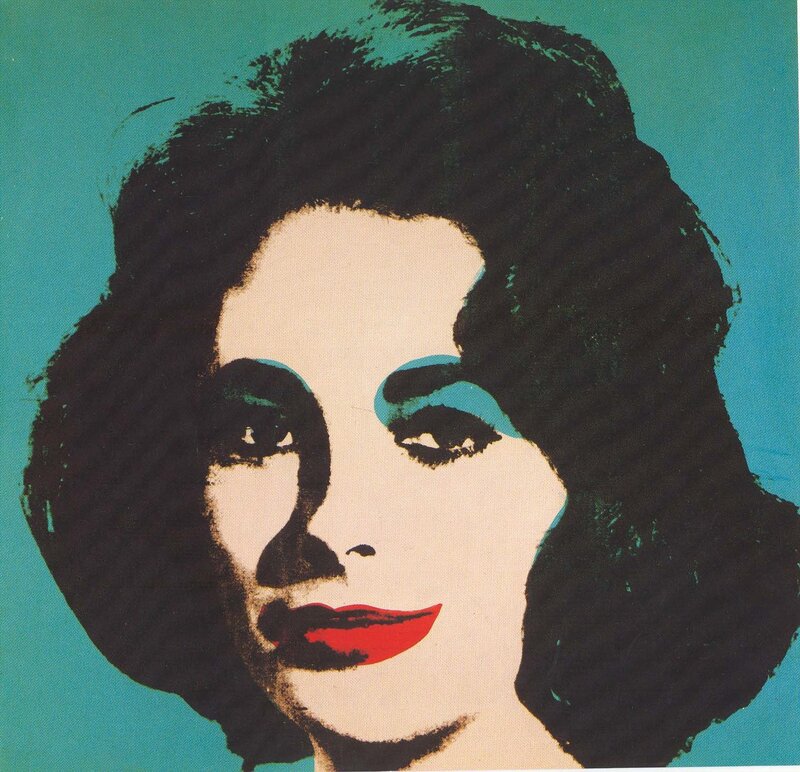 Andy Warhol portrait of Elizabeth Taylor