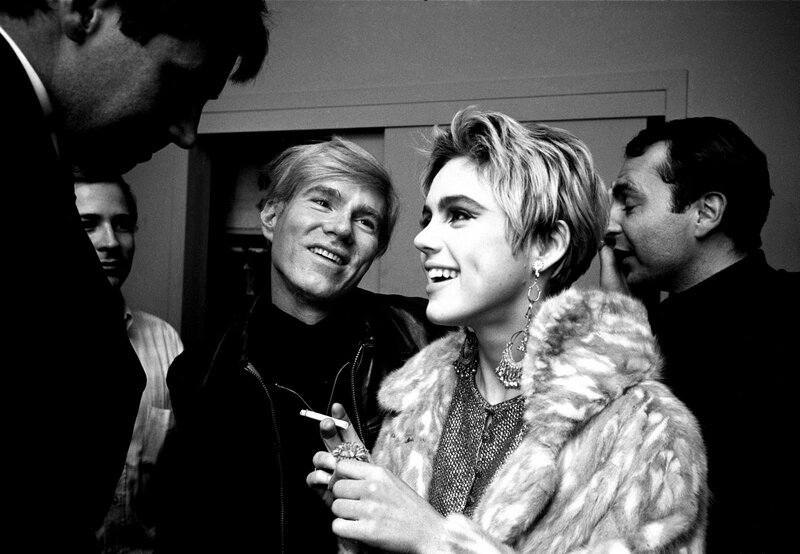 Andy Warhol with a woman
