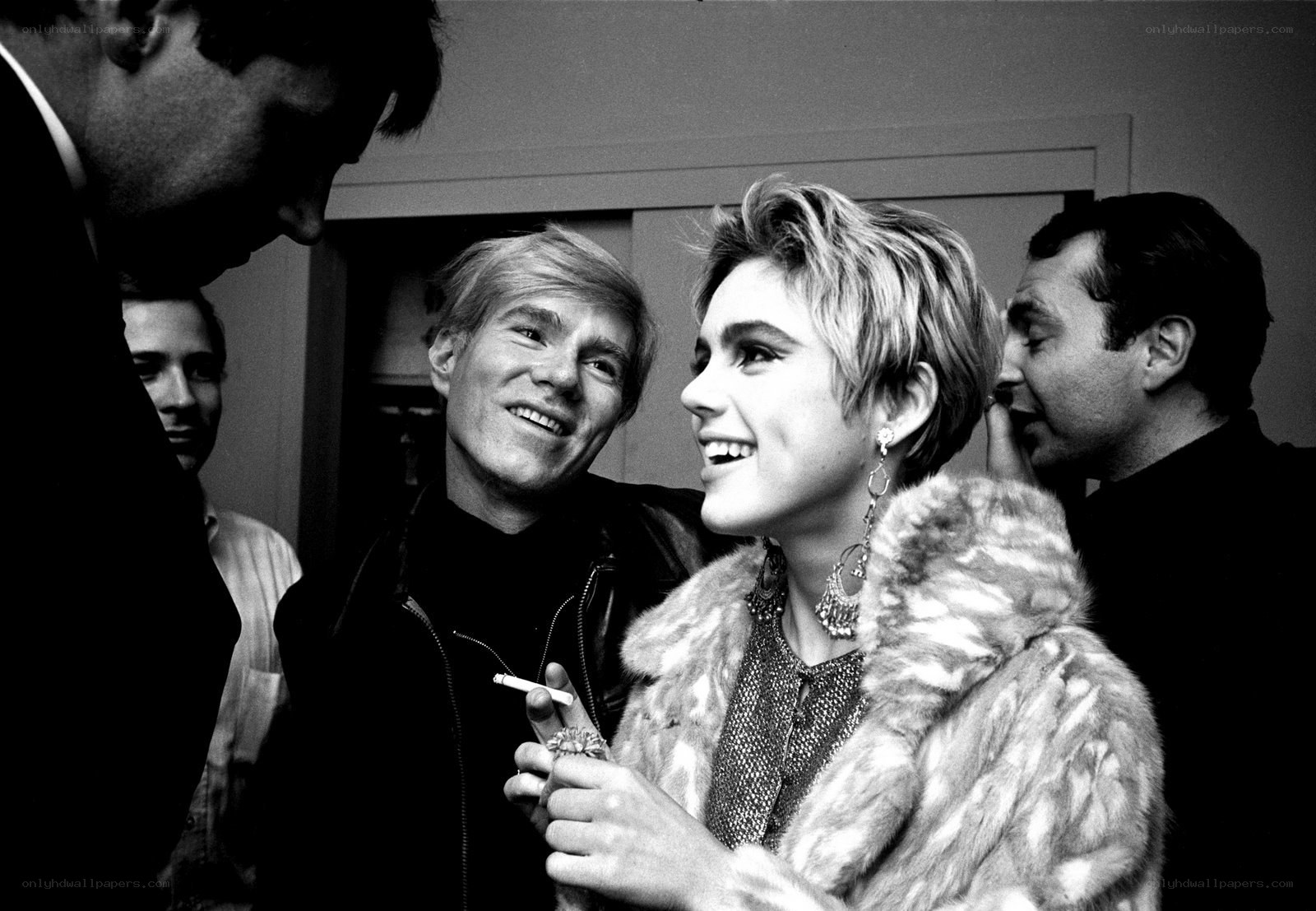 Andy Warhol with a woman
