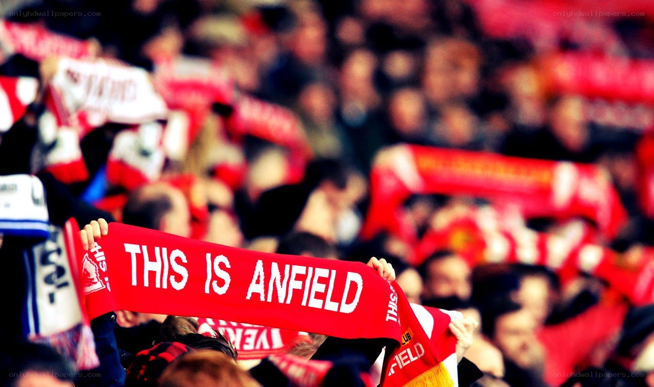Anfield scarf in crowd