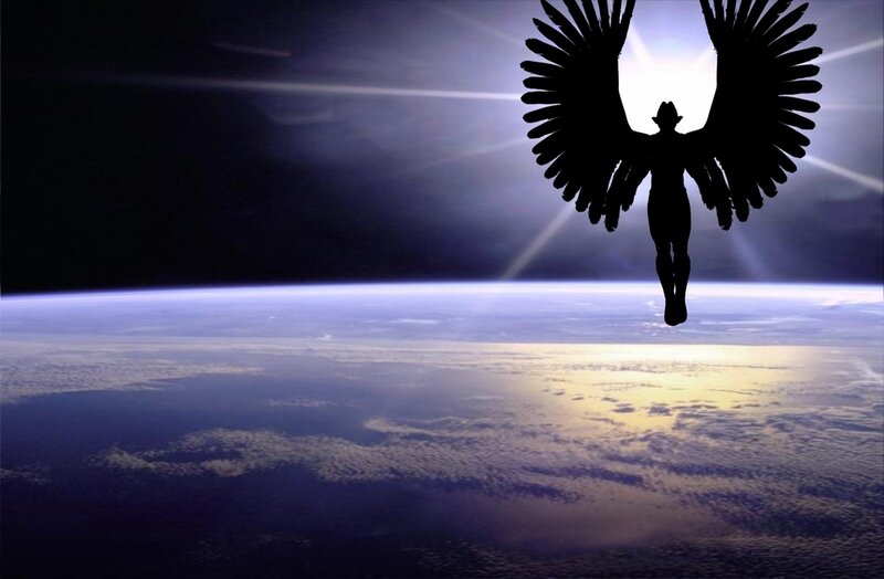 angel above earth