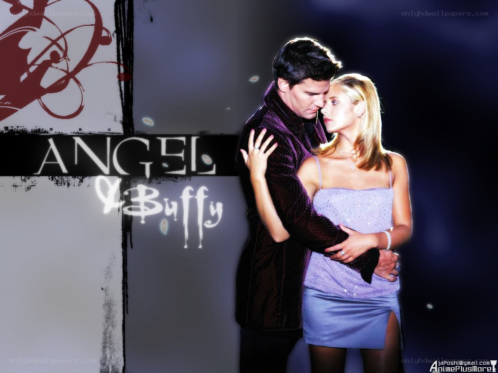 Angel and Buffy romantic moment