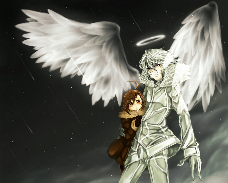 Angel and Child — White