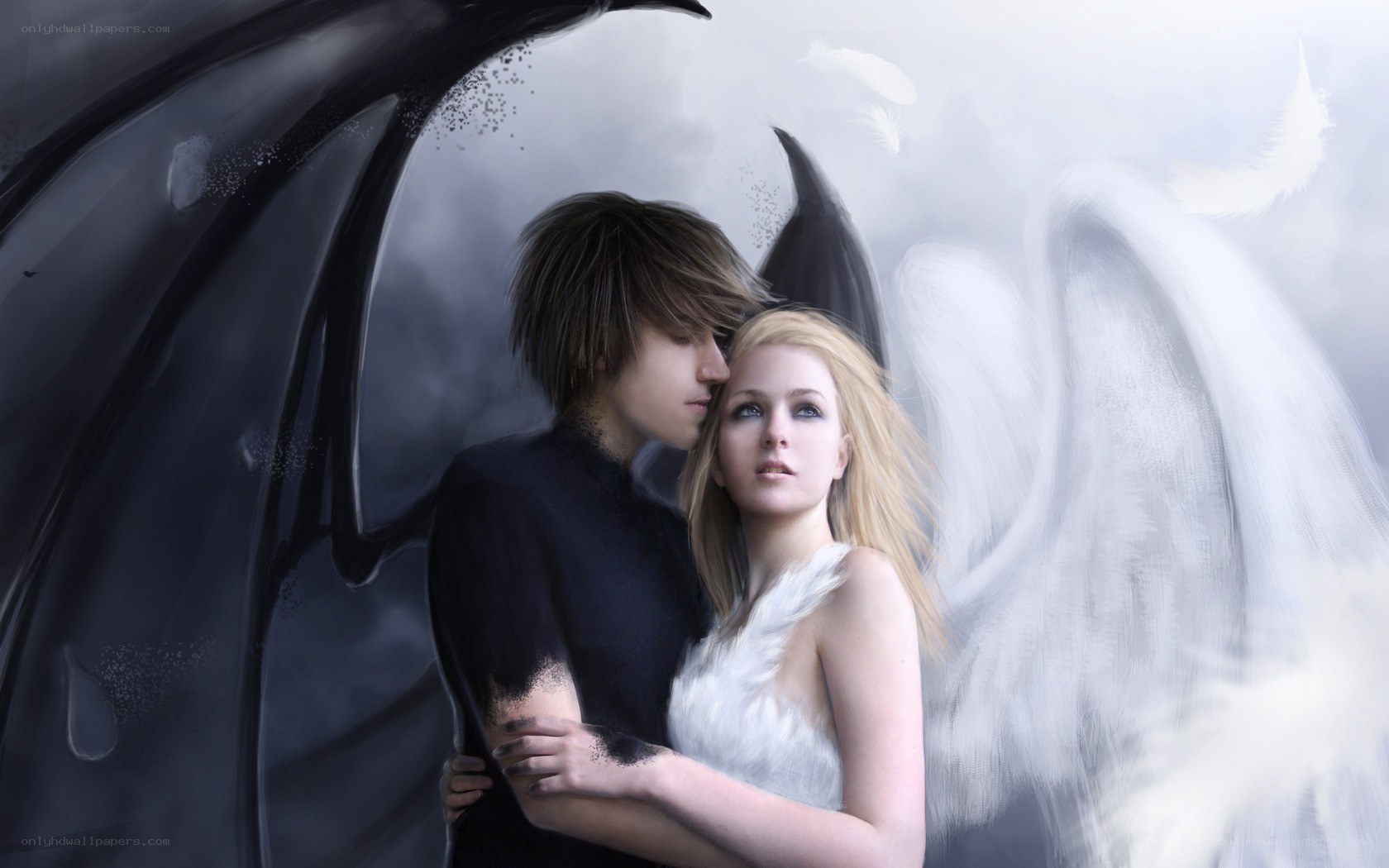 angel and demon couple