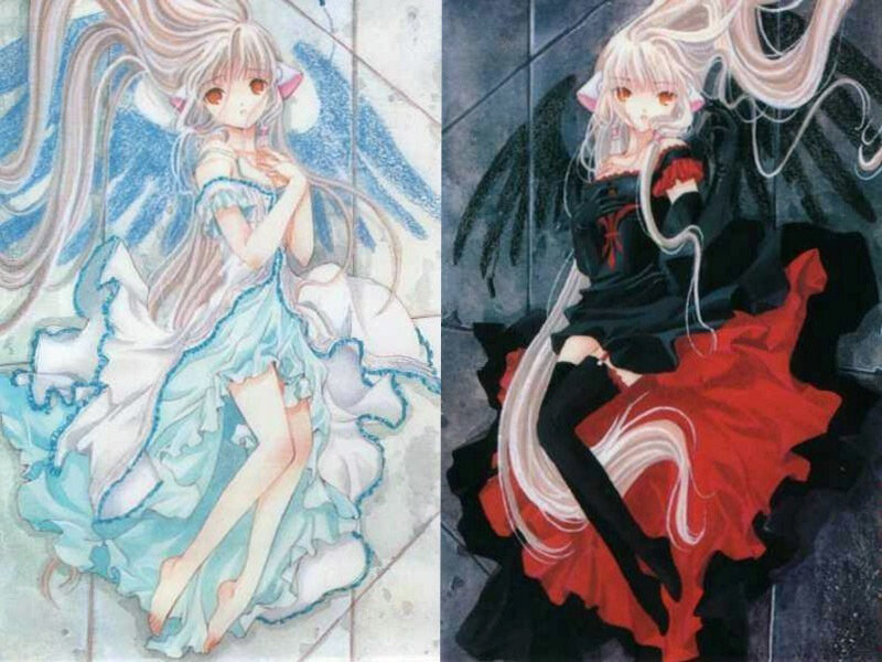 angel and demon girl art
